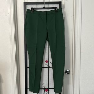 Green slim pencil pants